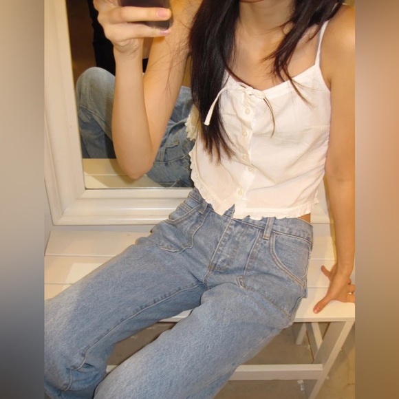 Brandy melville white tianna tank top - Picture 1 of 7